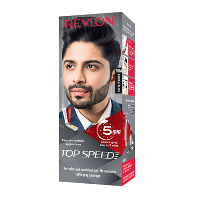 Revlon Top Speed Hair Color Small Pack Man 70M Natural Black