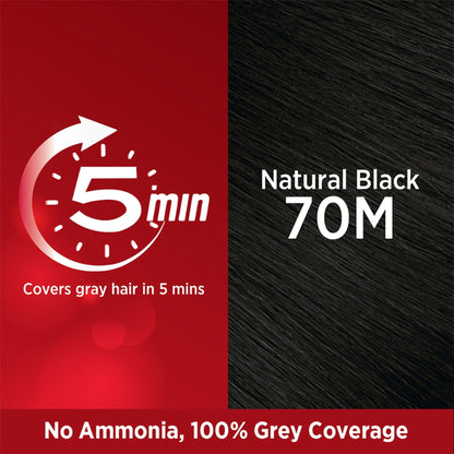 Revlon Top Speed Hair Color Small Pack Man 70M Natural Black