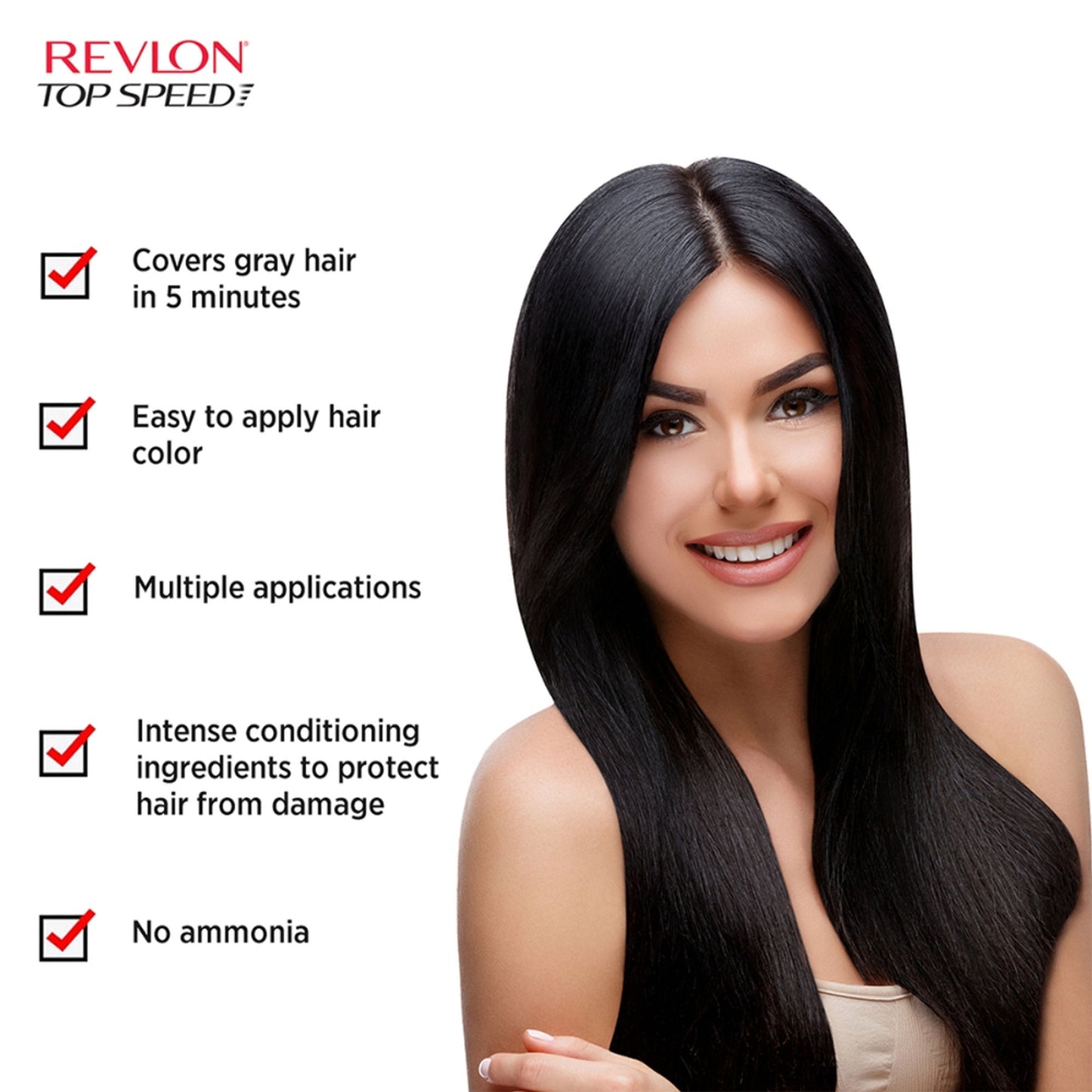 Revlon Top Speed Hair Color Small Pack Woman - Natural Black 70