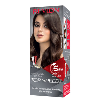 Revlon Top Speed Hair Color Small Pack Woman - Natural Brown 60