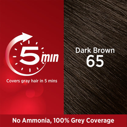Revlon Top Speed Hair color Woman- Dark Brown 65