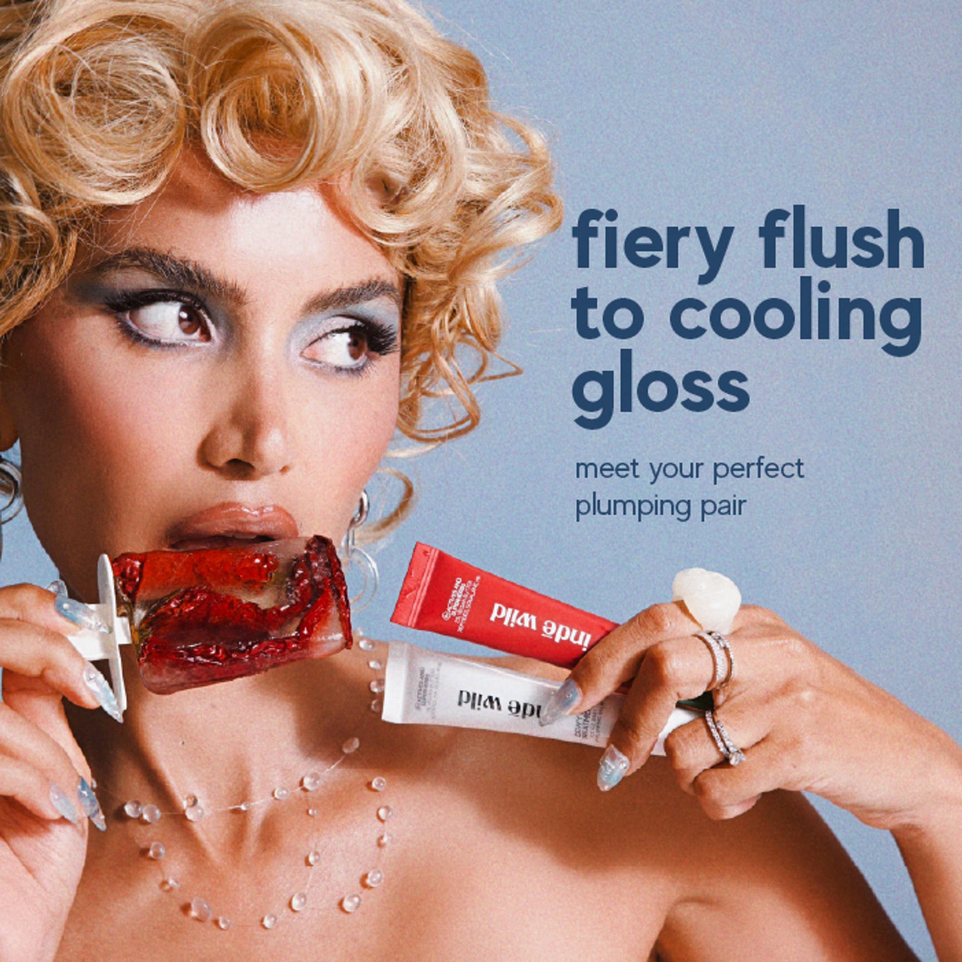 inde wild Ice And Spice Dewy Lip Treatment Ice Ice Baby & Hot Sauce