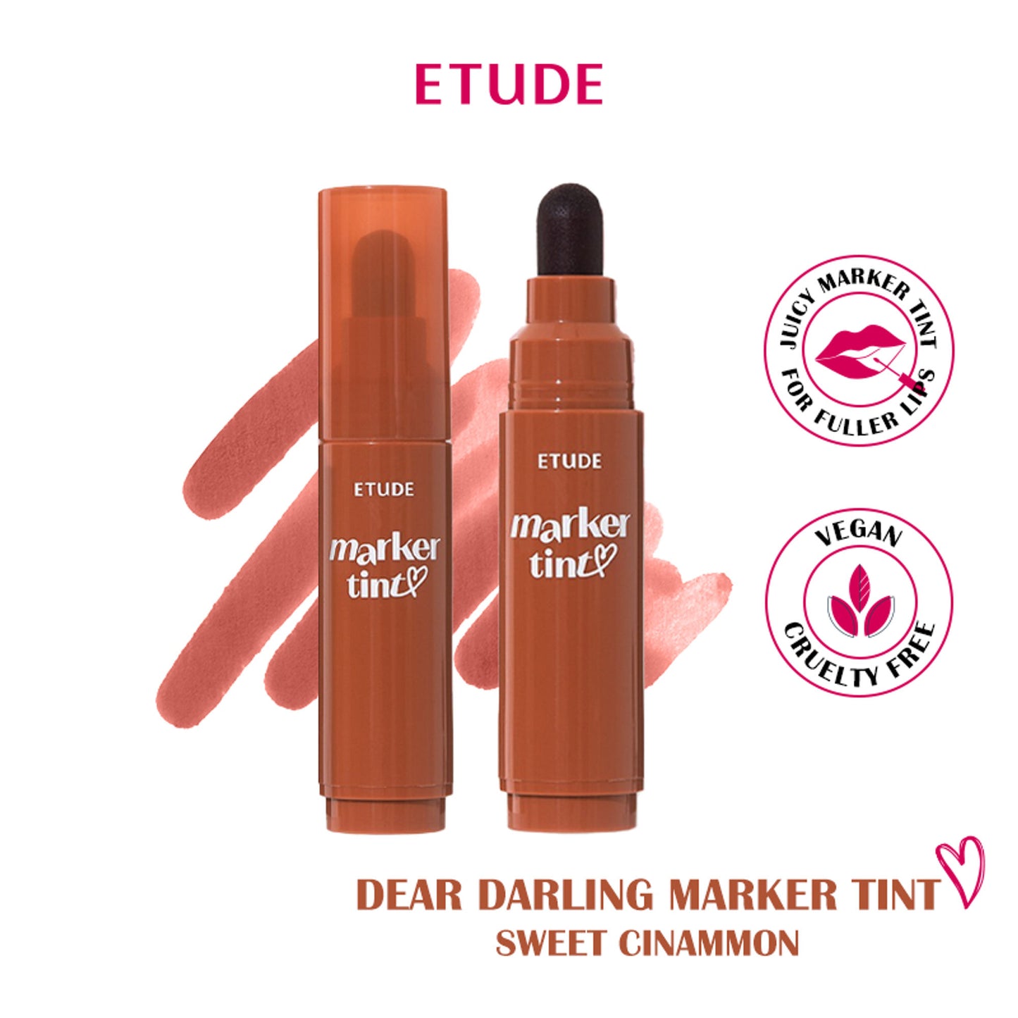 ETUDE Dear Darling Marker Tint - 10 Sweet Cinammon