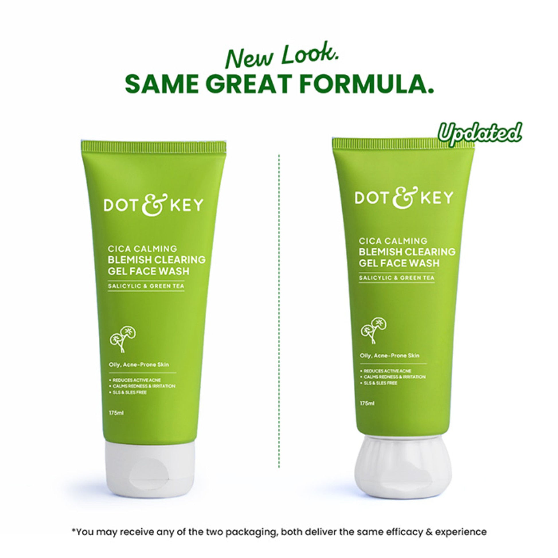 Dot & Key Cica Salicylic & Green Tea Facewash For Acne Prone Skin, Cleanses Pores & Excess Oil