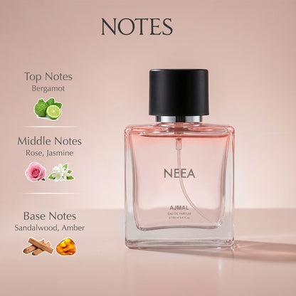 Ajmal Neea Women Perfume Floral Rose & White Musk Notes EDP