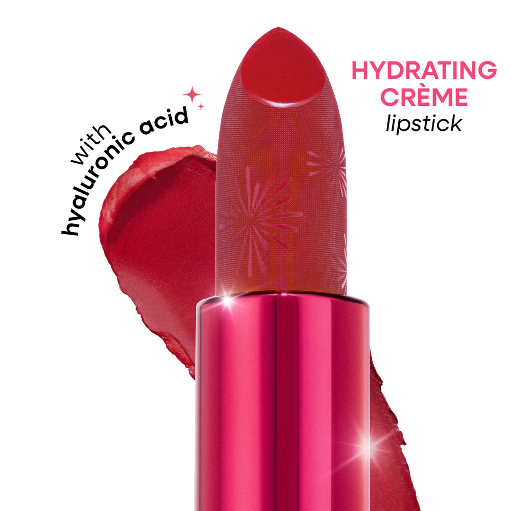 Nykaa Ultra Silk Hydrating Satin Serum Creme Glitter Lipstick with Hyaluronic Acid - Winnin