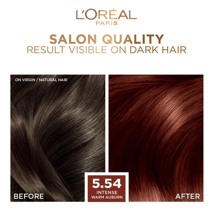 L'Oreal Paris Excellence Fashion Hair Color - Shade 5.54 Intense Warm Auburn