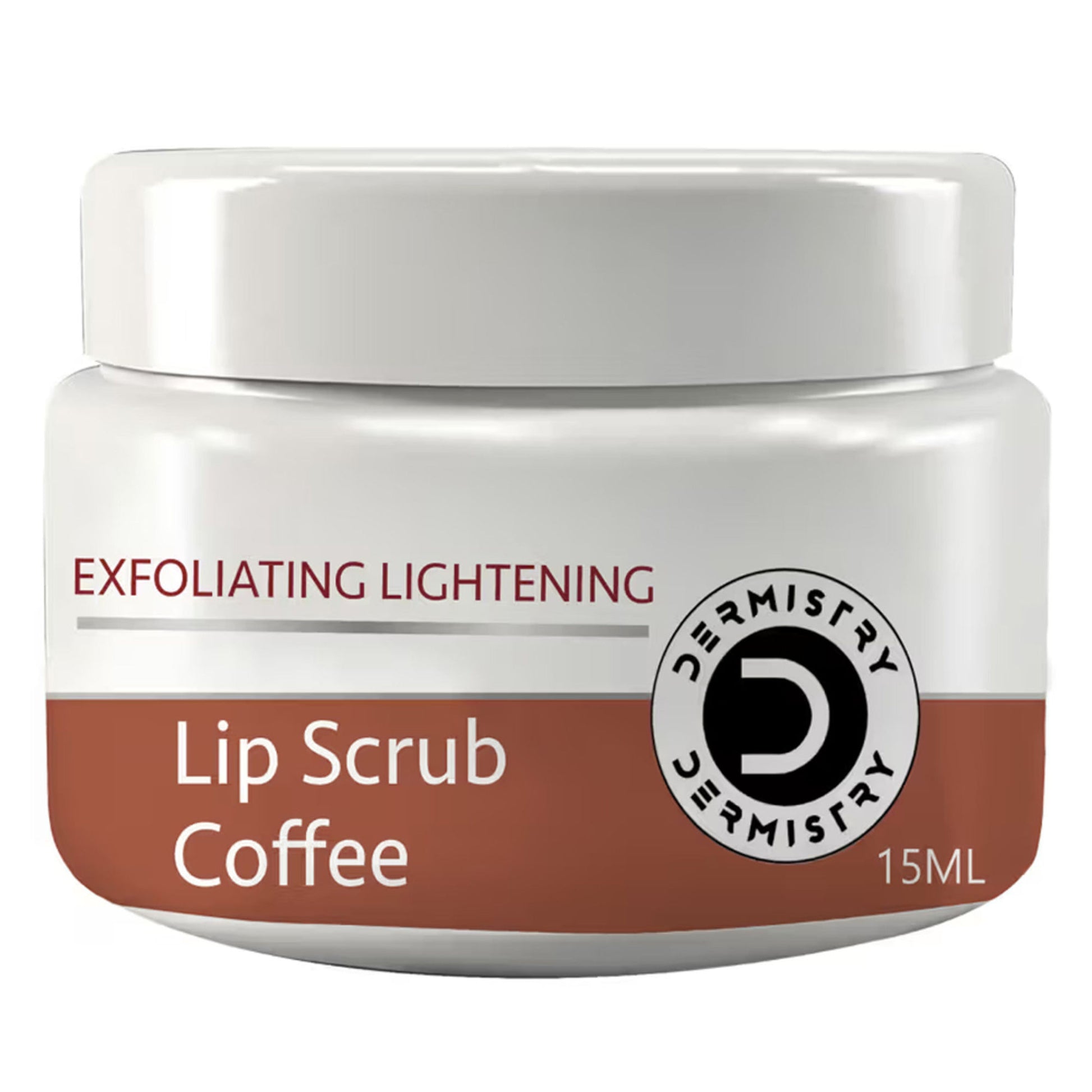 DERMISTRY Coffee Lip Scrub Balm For Lightening Pigmentation Dark Pigmented Dry Chapped Lips