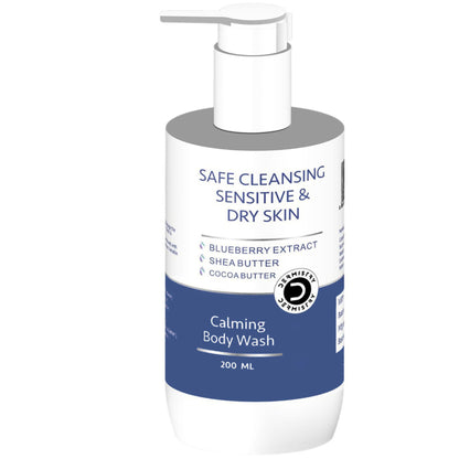 DERMISTRY Sensitive Dry Skin Soap Free Moisturizer Body Wash Sulphate Paraben Free for Men Women