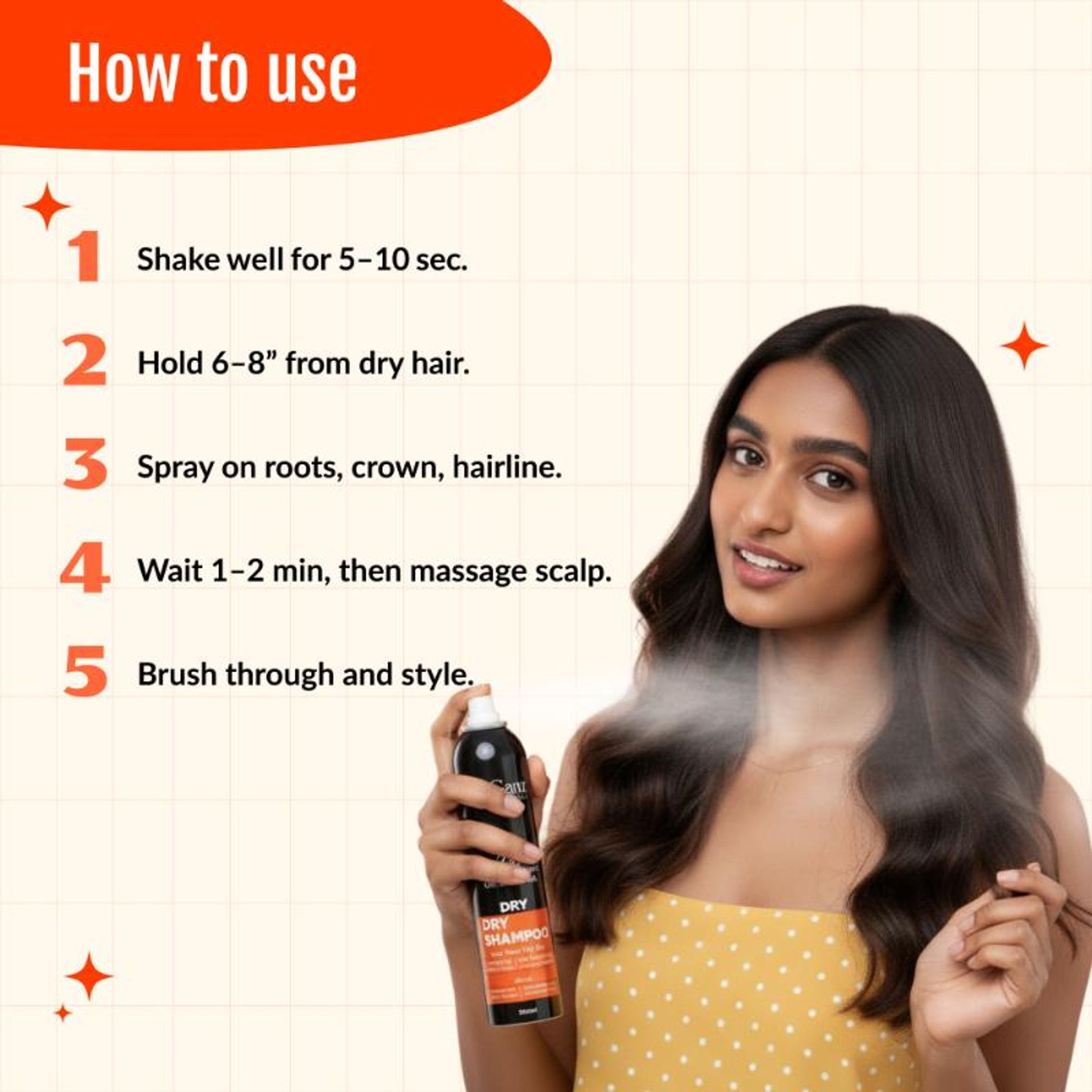 Eleganz Professional Dry Shampoo Adds 2X Volume & Bounce With Corn Starch - Benzene & Sulfate Free