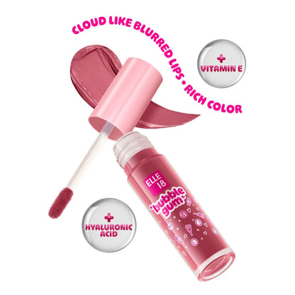 Elle 18 Bubblegum Lip Cloud, Liquid Lipstick - Cherry Crush