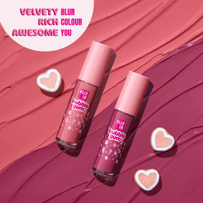 Elle 18 Bubblegum Lip Cloud, Liquid Lipstick - Cherry Crush
