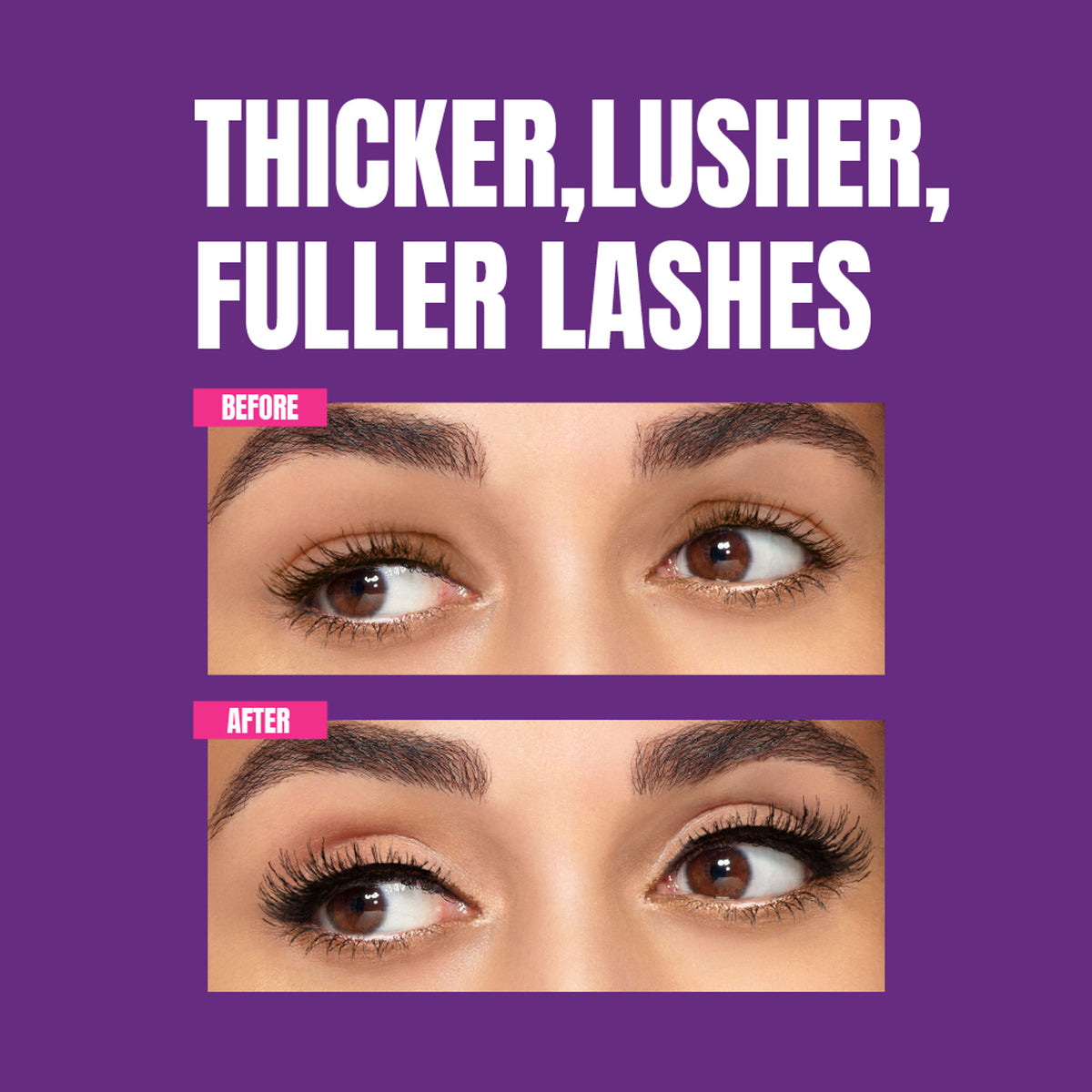 Elle 18 Eye Drama mascara in black, lightweight and volumising, with water-resistant formula and visible brush applicator.