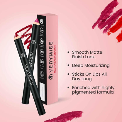 VERYMISS Matte Lip Crayon Lipstick - 13 Velvet Maroon
