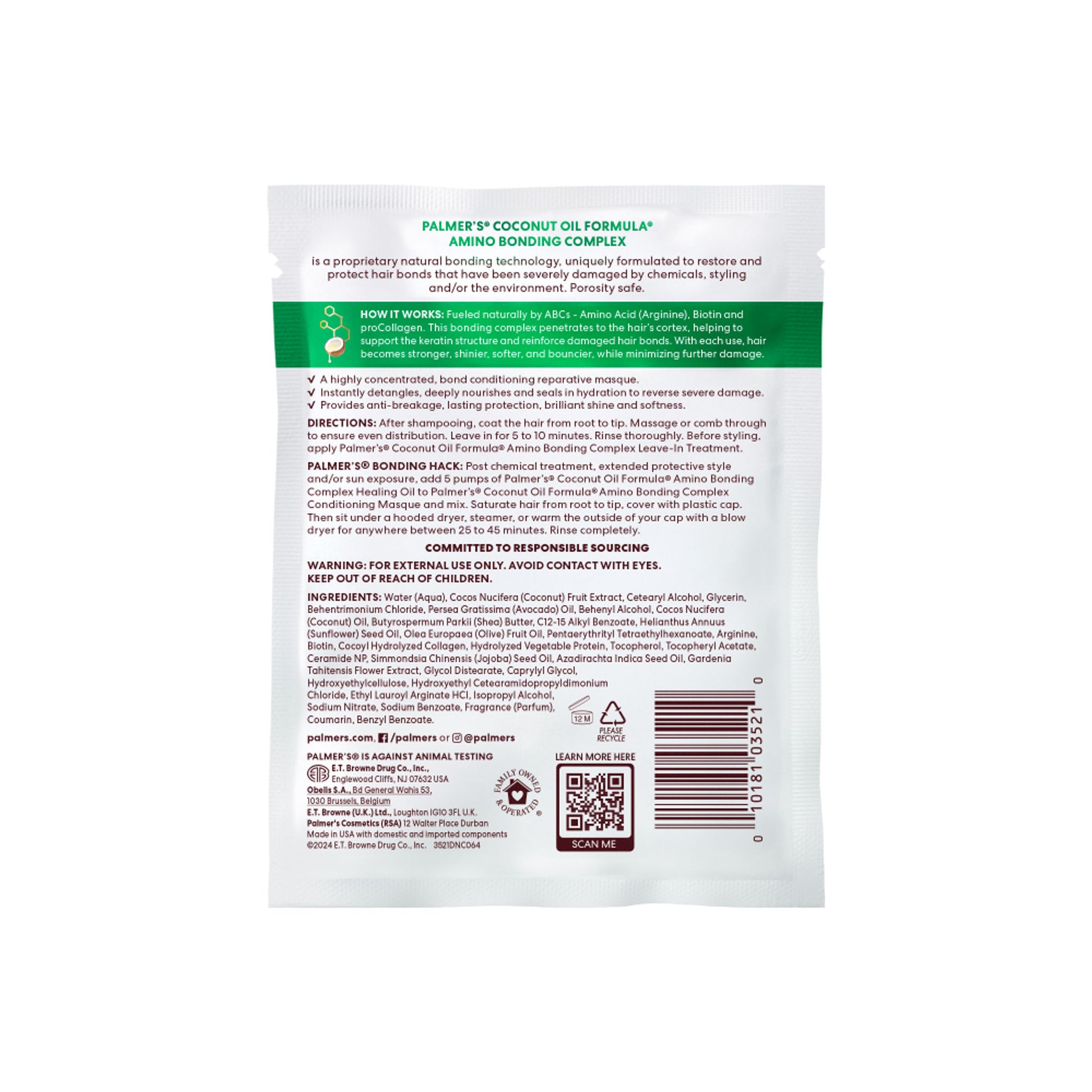 Palmer's Coconut Formula With Vitamin E Bond Repair Complex