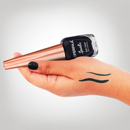 PERPAA Glitter Liquid Eye Liner - Black