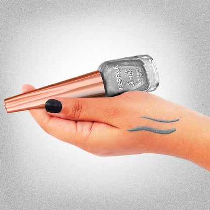 PERPAA Glitter Liquid Eye Liner - Silver