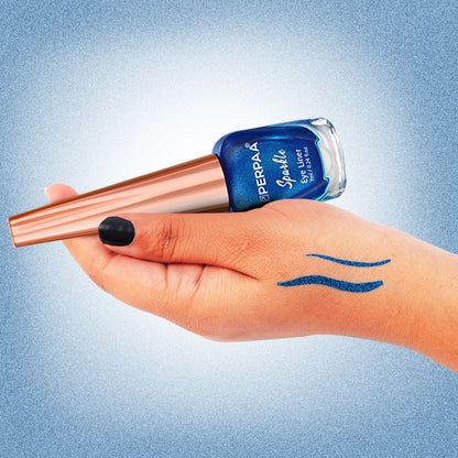 PERPAA Glitter Liquid Eye Liner - Royal Blue