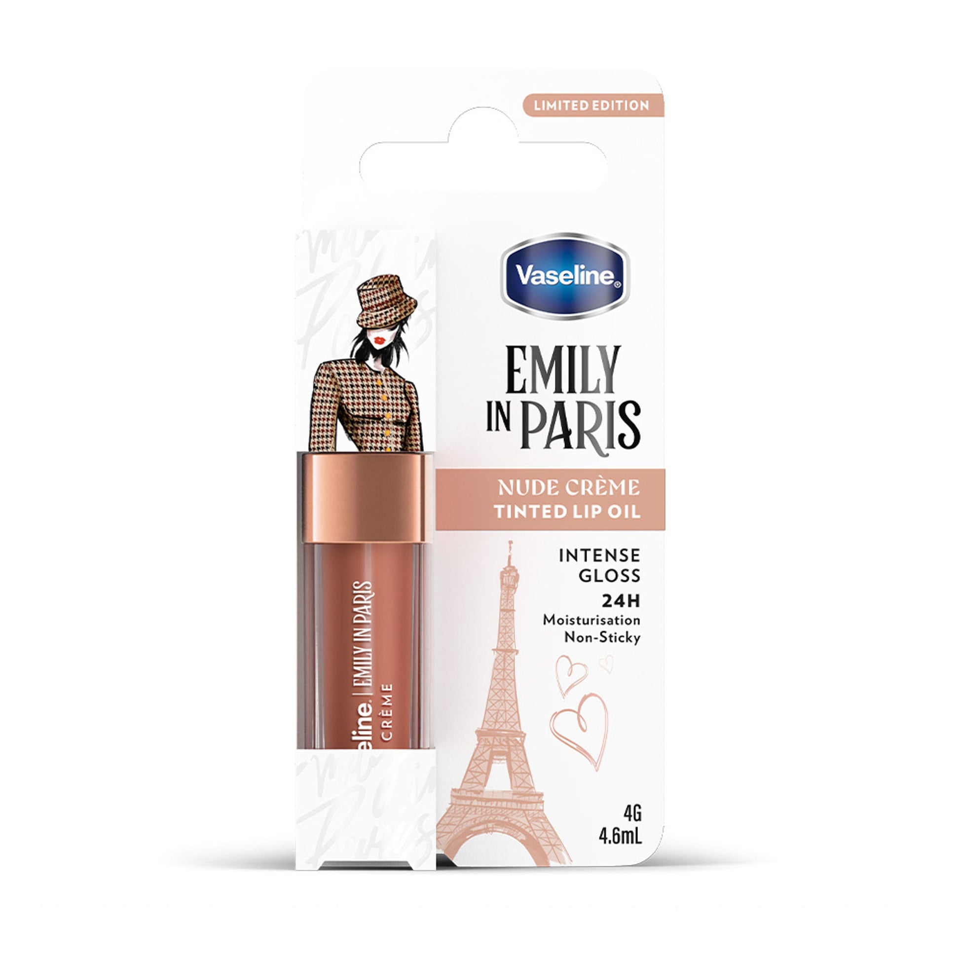 Vaseline Emily In Paris Lip Oil - Nude Creme