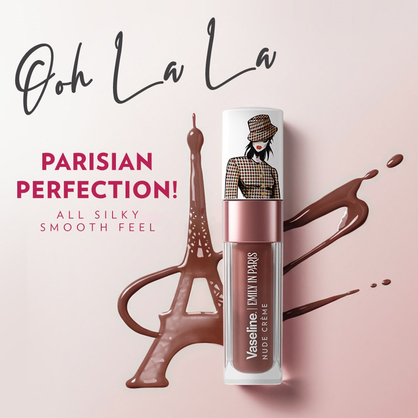 Vaseline Emily In Paris Lip Oil - Nude Creme