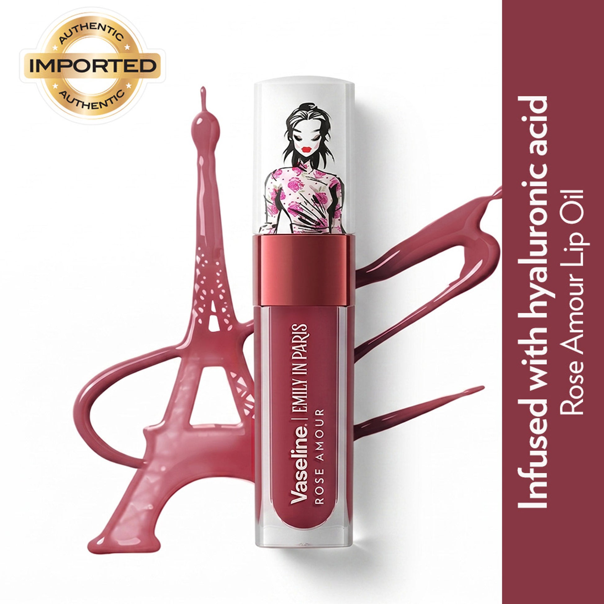 Vaseline Emily In Paris Lip Oil - Rose Amour