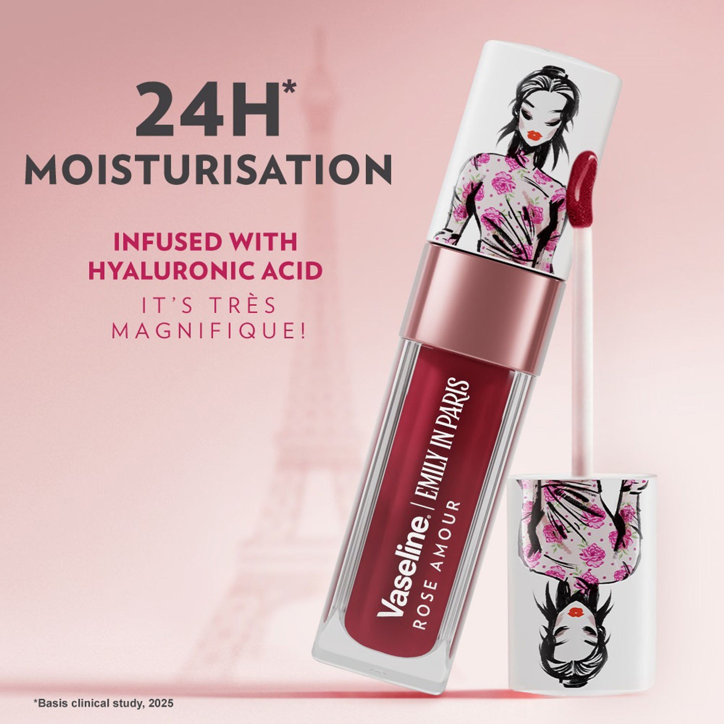 Vaseline Emily In Paris Lip Oil - Rose Amour