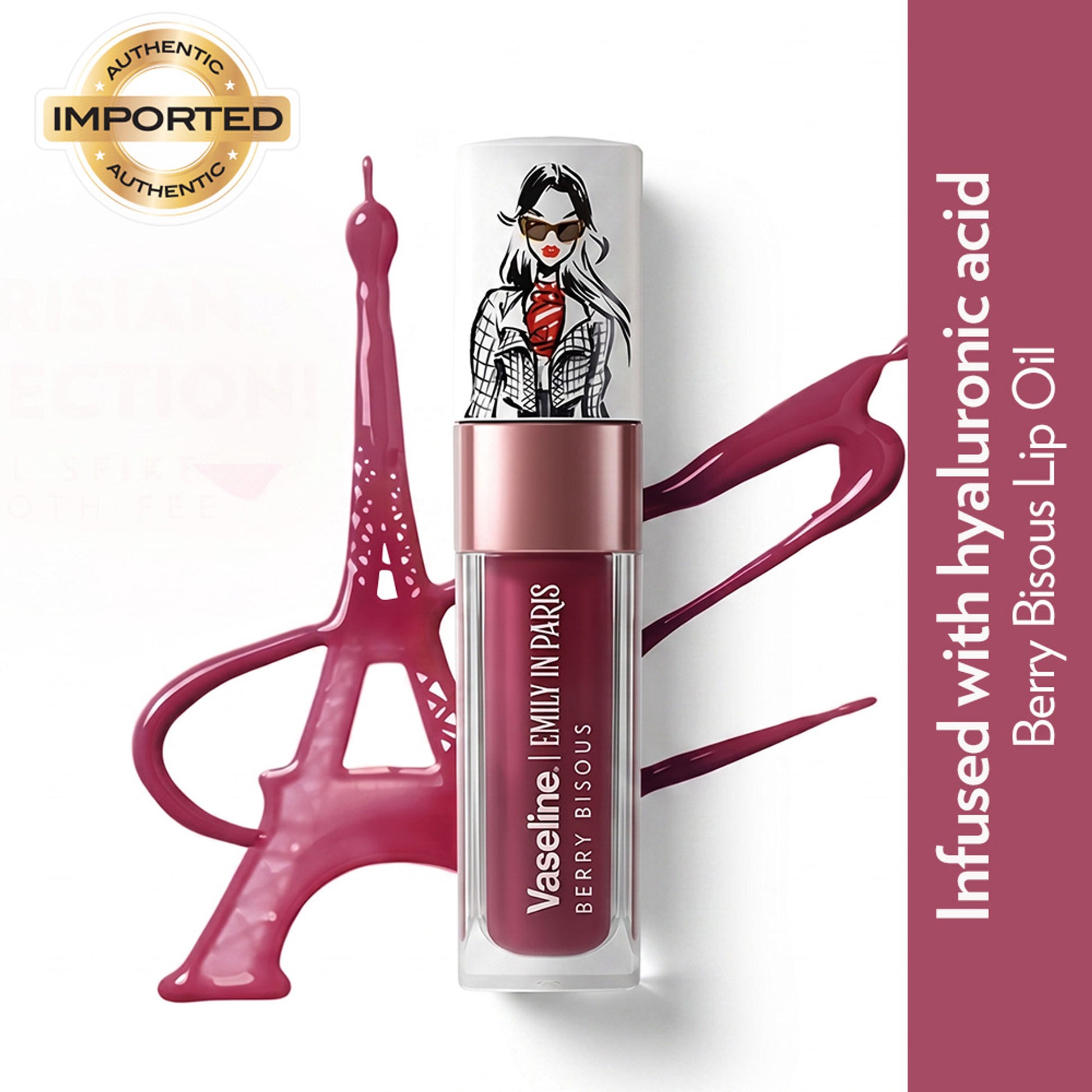 Vaseline Emily In Paris Lip Oil - Berry Bisous
