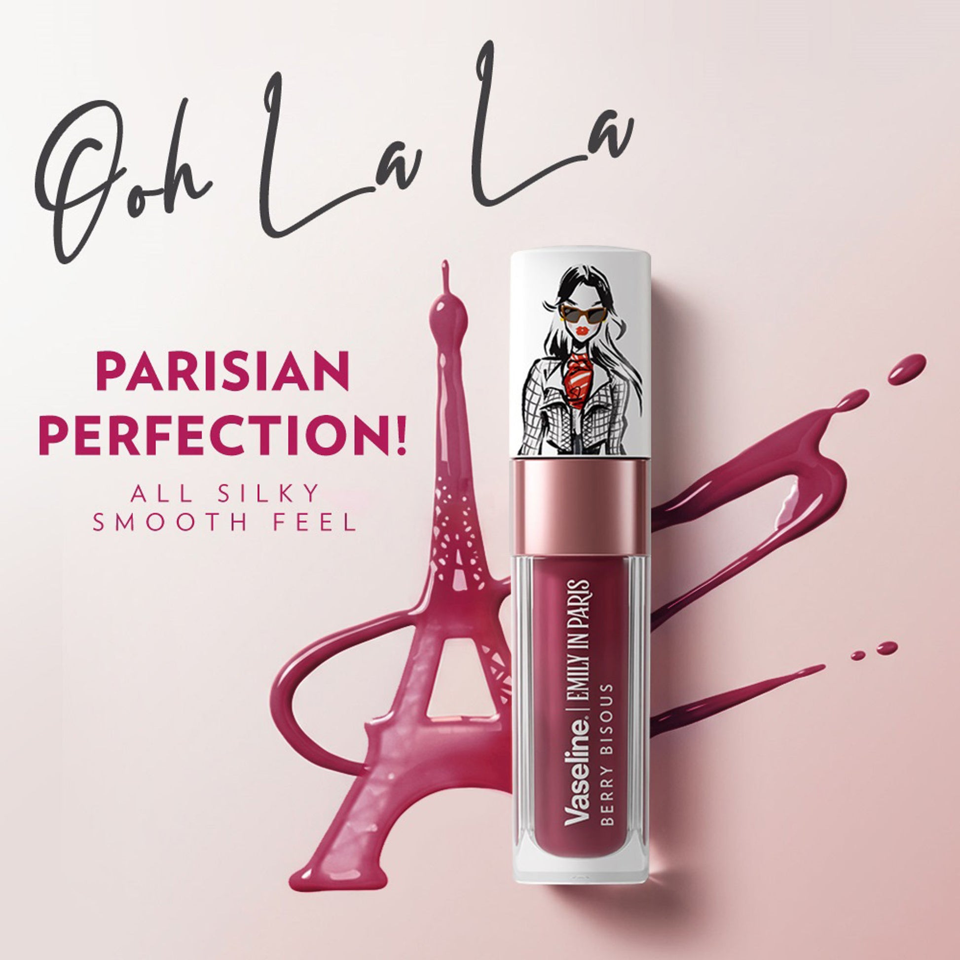 Vaseline Emily In Paris Lip Oil - Berry Bisous