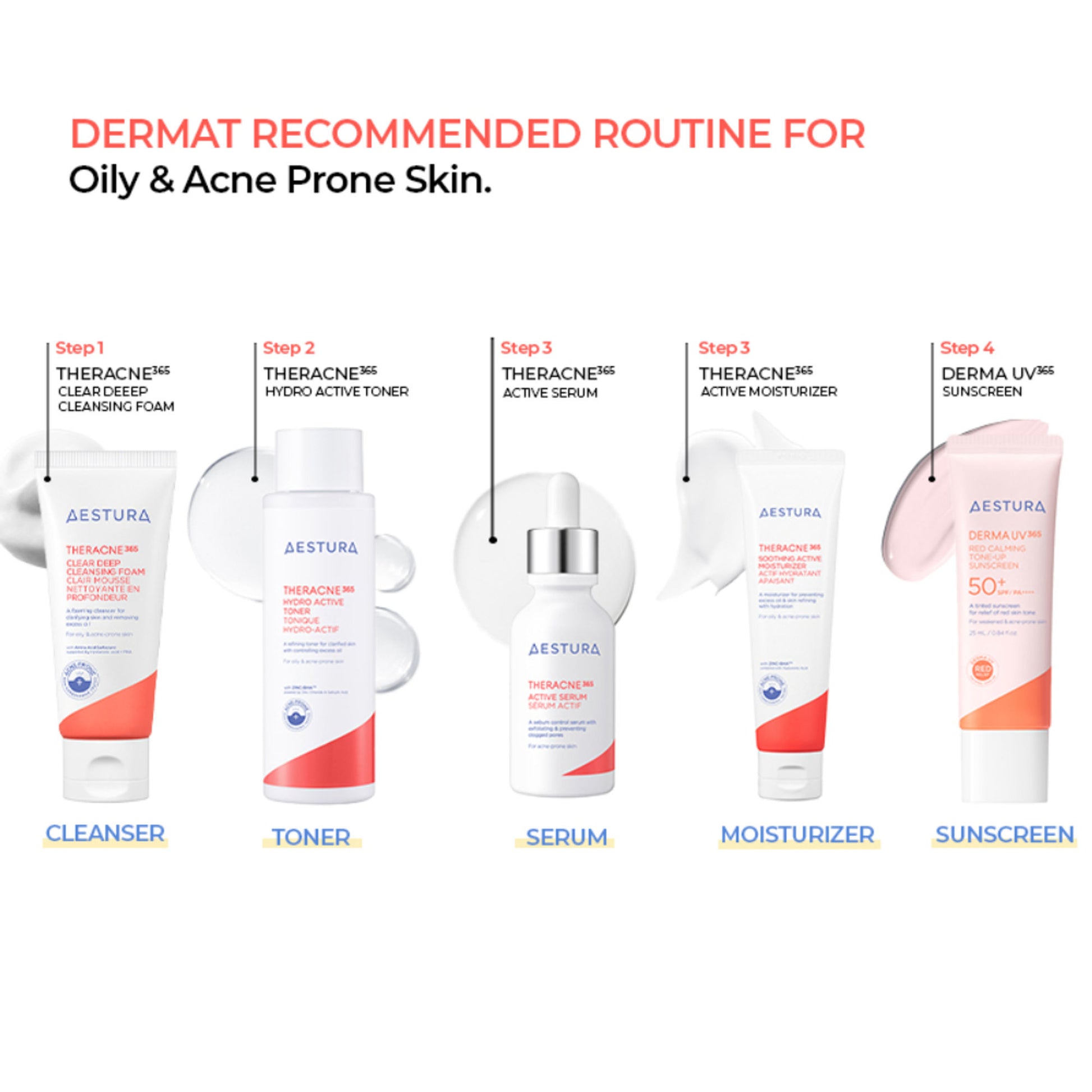 Aestura Derma UV365 Red Calming Tone - Up Sunscreen 50+ SPF/PA++++