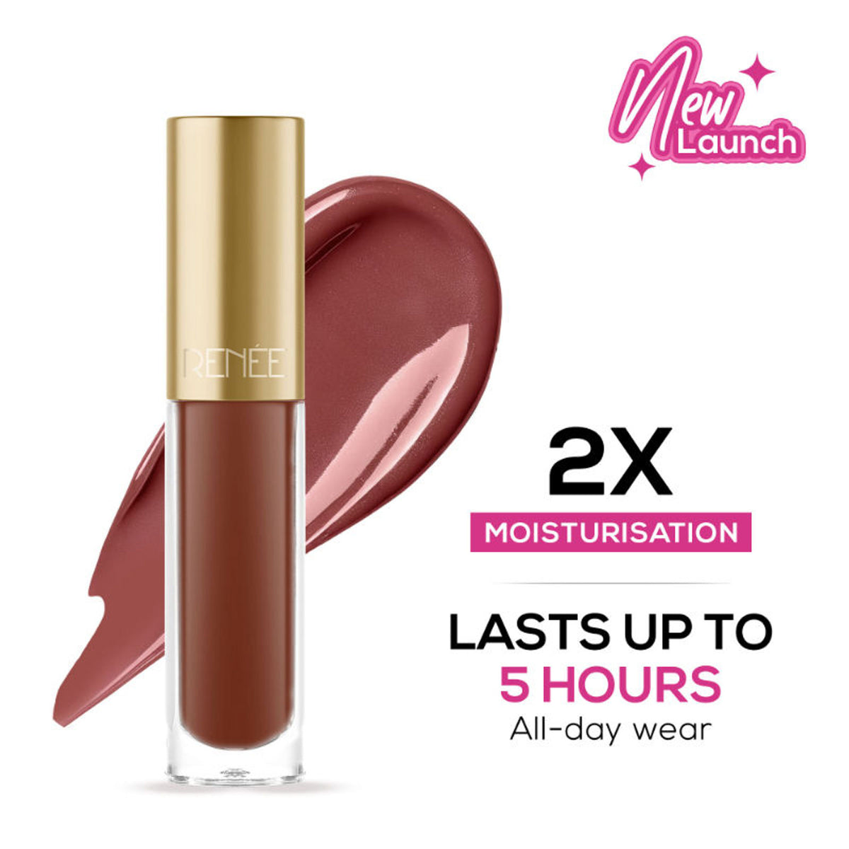 Renee Cosmetics H2O Hydrating Liquid Lipstick - Brown Brook