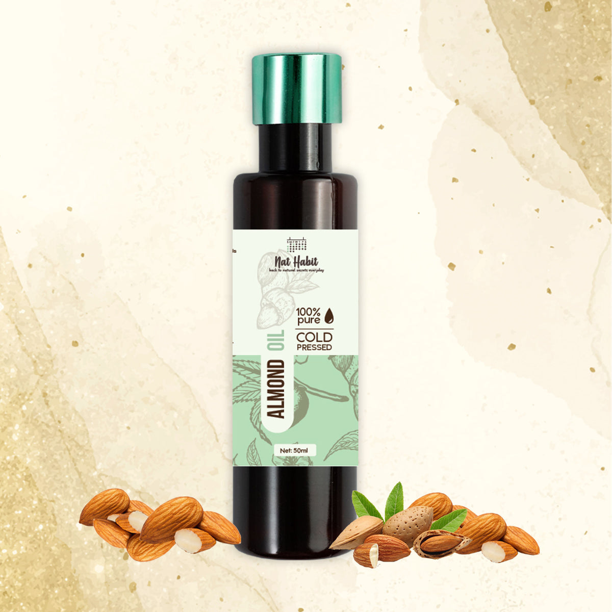 Nat Habit 100% Pure Cold Pressed Almond Oil