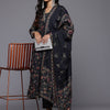Dhiyona VA Women'sFloral Printed Sequinned Kurta With Trousers & Dupatta
