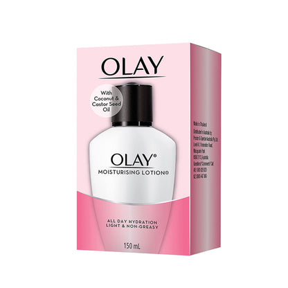 Olay Moisturising Lotion, Light Weight & Non Greasy With Coconut & Castor Seed Oil