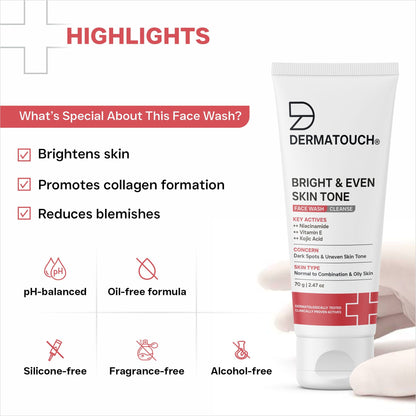Dermatouch Dailyglow Bright & Even Skin Tone Face Wash