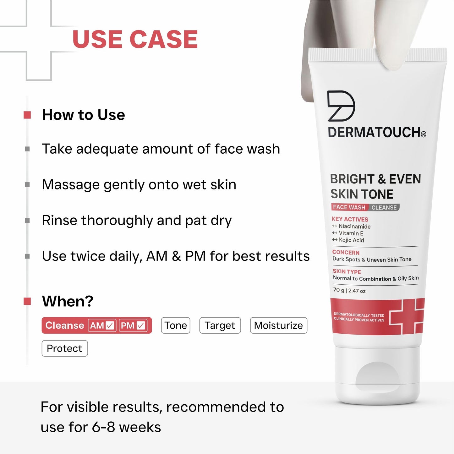 Dermatouch Dailyglow Bright & Even Skin Tone Face Wash