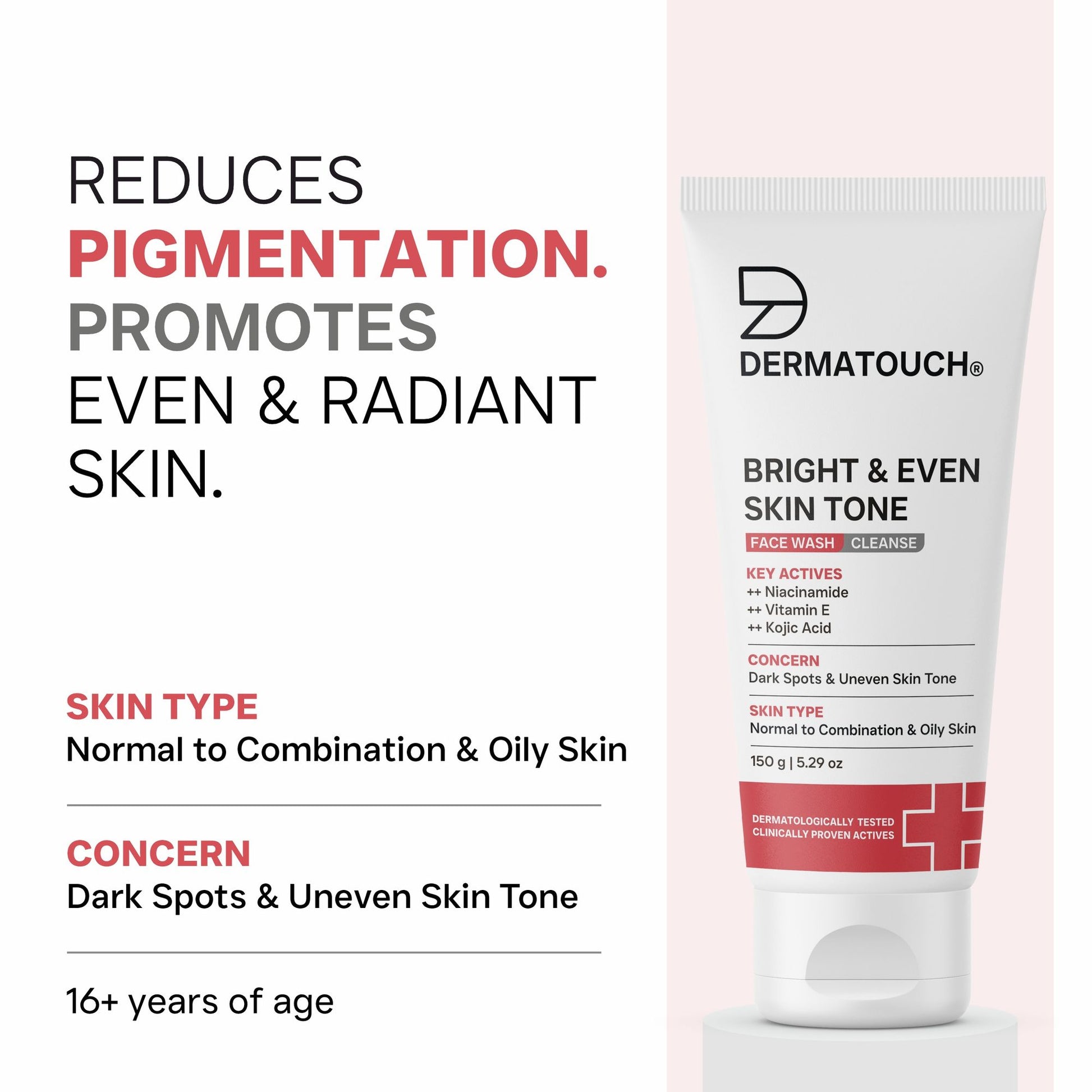 Dermatouch Dailyglow Bright & Even Skin Tone Face Wash