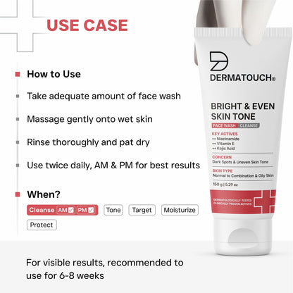 Dermatouch Dailyglow Bright & Even Skin Tone Face Wash