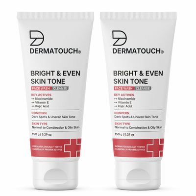 Dermatouch Bright & Even Tone Face Wash - Pack Of 2