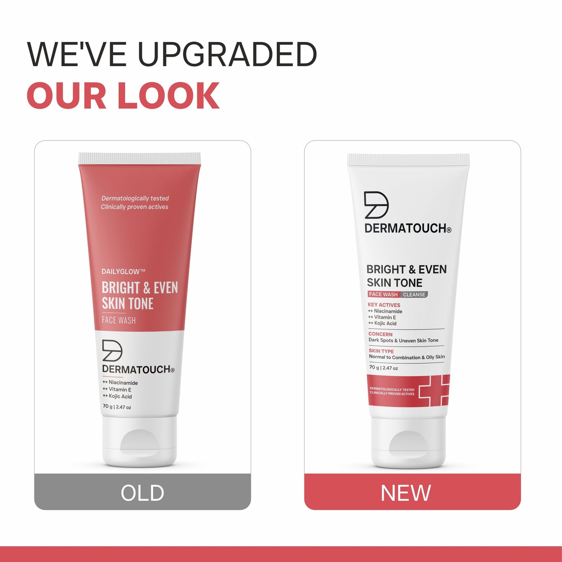Dermatouch Bright & Even Skin Tone Face Wash Po2 - Pack Of 2