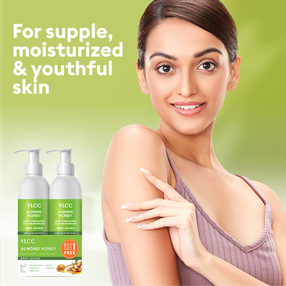 VLCC Almond Honey Deep Nourishing & Skin Brightening Body Lotion - BuyOne Get One