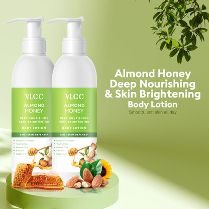 VLCC Almond Honey Deep Nourishing & Skin Brightening Body Lotion - BuyOne Get One