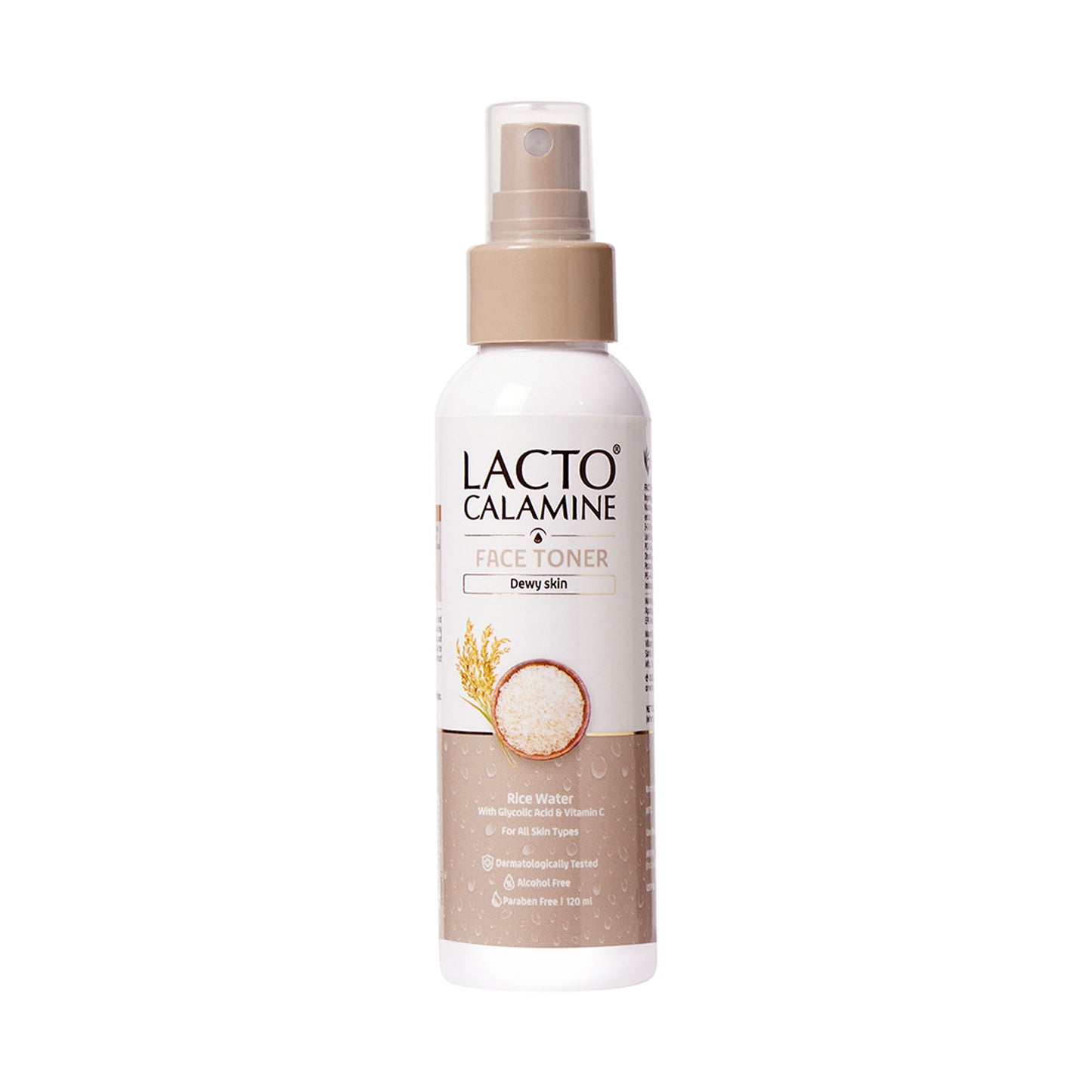 Lacto Calamine Rice Toner-Korean Glass Skin+ Smoothening Glow- Vitamin C, Glycolic Acid, Niacinamide
