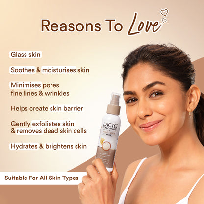 Lacto Calamine Rice Toner-Korean Glass Skin+ Smoothening Glow- Vitamin C, Glycolic Acid, Niacinamide
