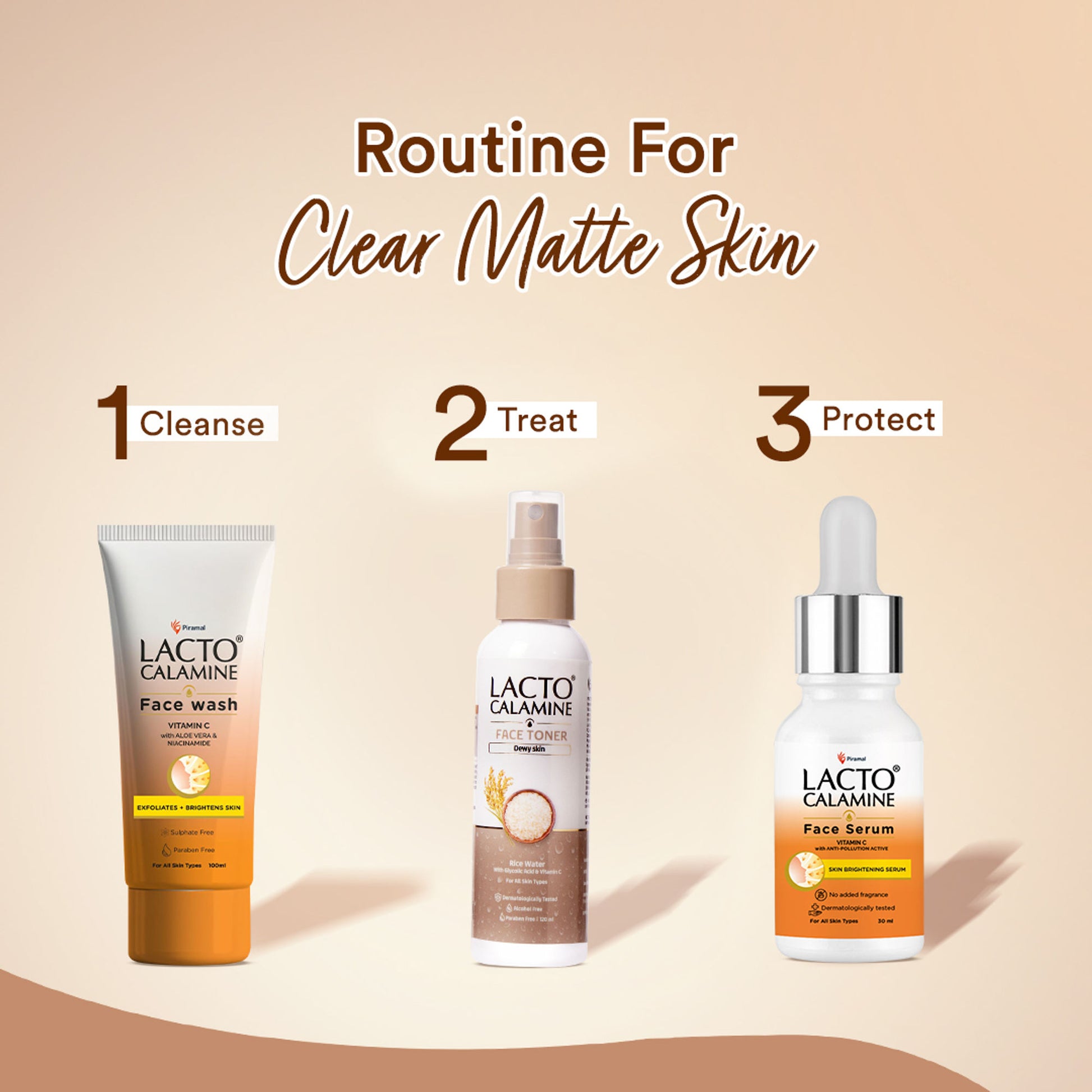 Lacto Calamine Rice Toner-Korean Glass Skin+ Smoothening Glow- Vitamin C, Glycolic Acid, Niacinamide