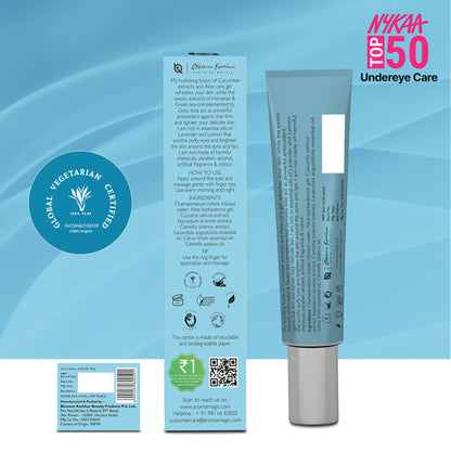 Aroma Magic Under Eye Gel brightening and refreshing the delicate skin around the eyes with a clear gel formula.