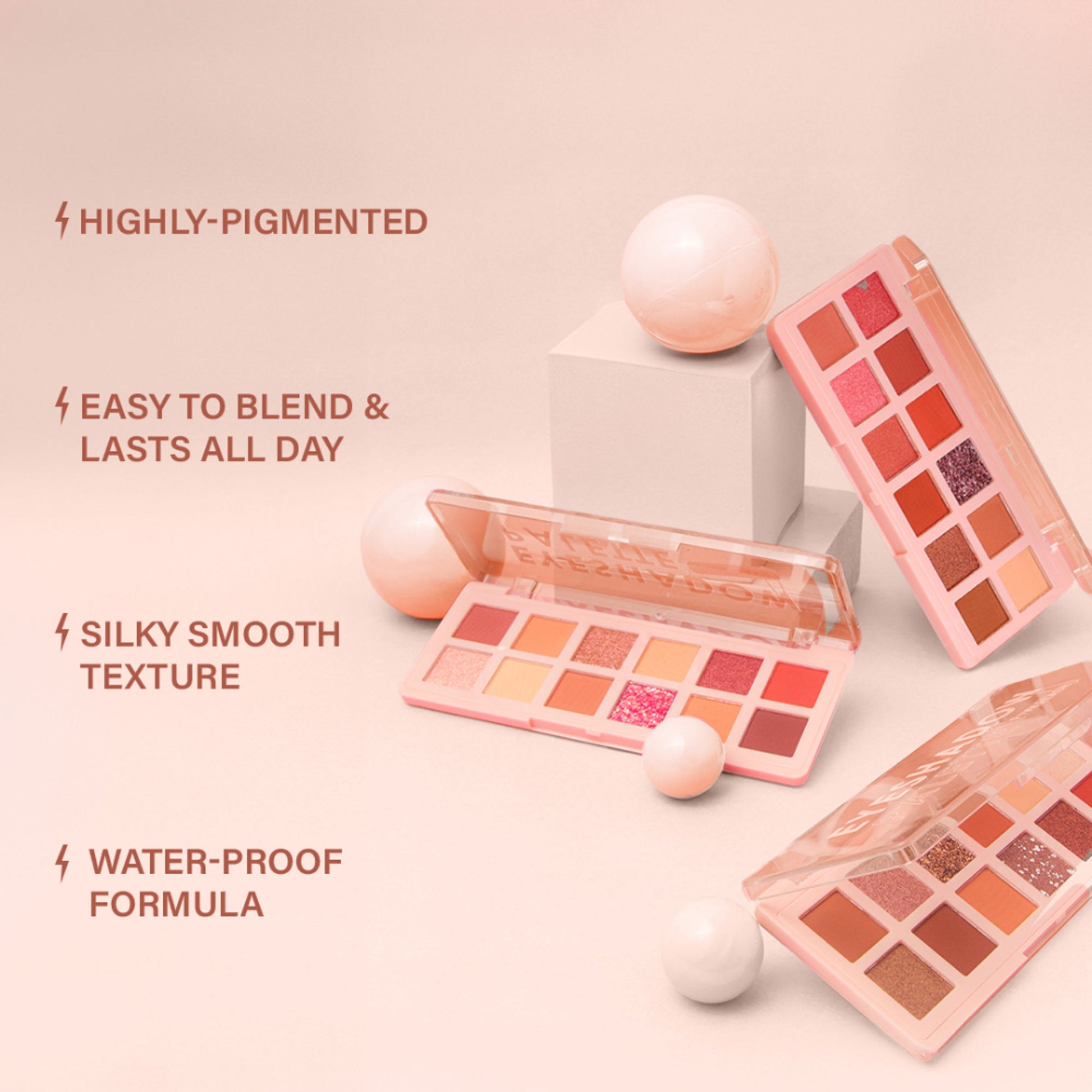 PINKFLASH Pro Touch Eyeshadow Palette - 04 Grapefruit Mousse