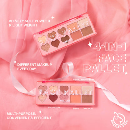 PINKFLASH Multi Face Palette - 3 Caramel Toffee