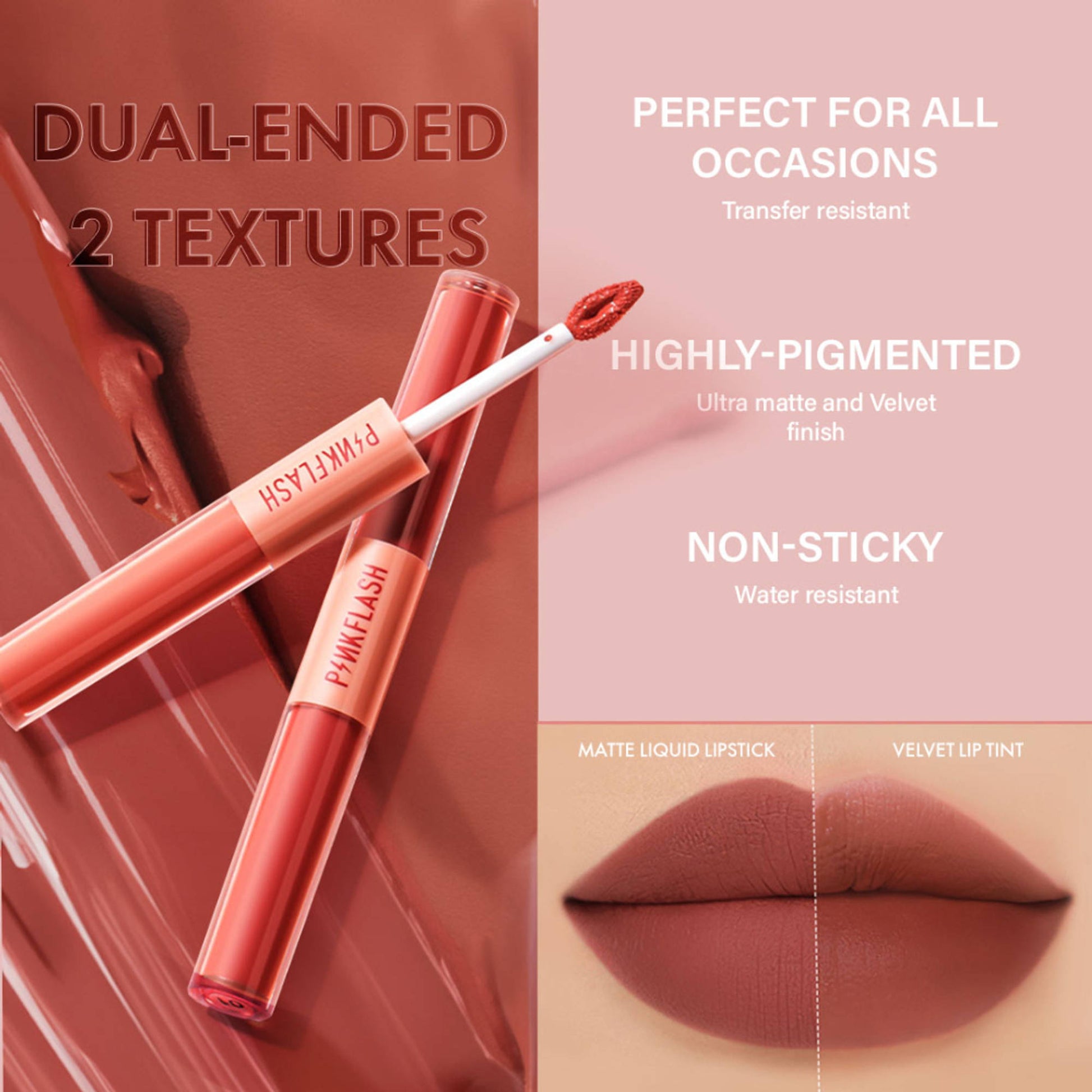 PINKFLASH Duo Lip Gloss - V01