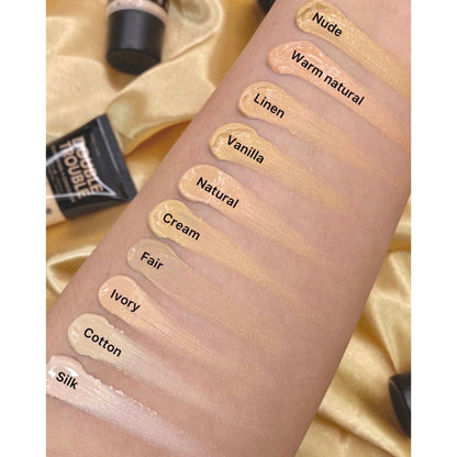 Rude Cosmetics Double Trouble Foundation + Concealer - Warm Natural 09