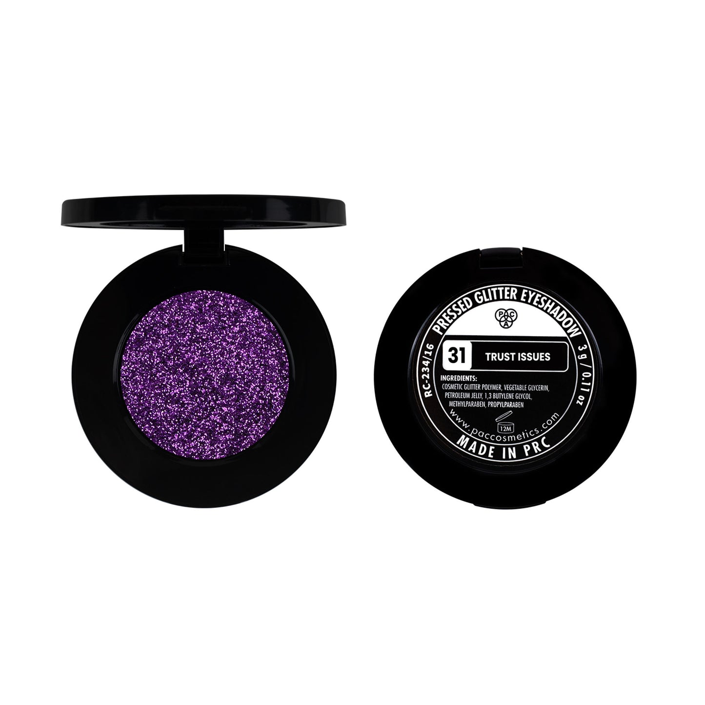 PAC Pressed Glitter Eyeshadow - 31 Trust Issues